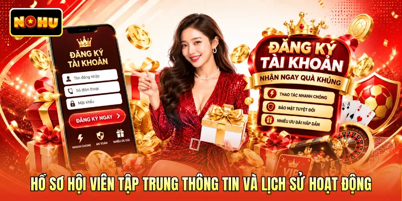 Hồ sơ hội viên tập trung thông tin và lịch sử hoạt động
